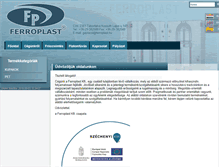 Tablet Screenshot of ferroplast.hu