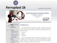 Tablet Screenshot of ferroplast.sk